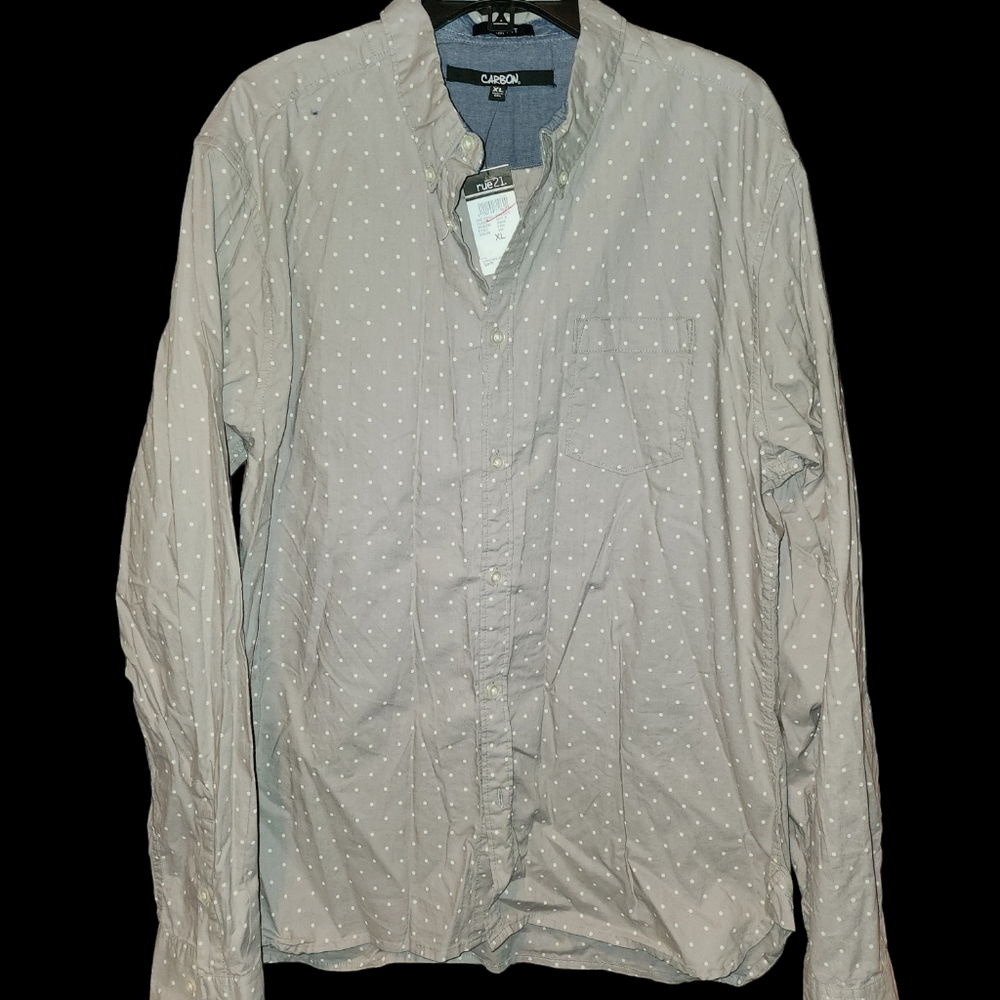NWT Men's button down dress shirt XL